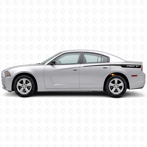 Autocollant vinyle latéral à rayures personnalisées style griffes pour Dodge Charger 2011-2014