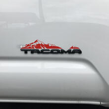 Autocollant autocollant Toyota Tacoma Mountains sur badge
 2