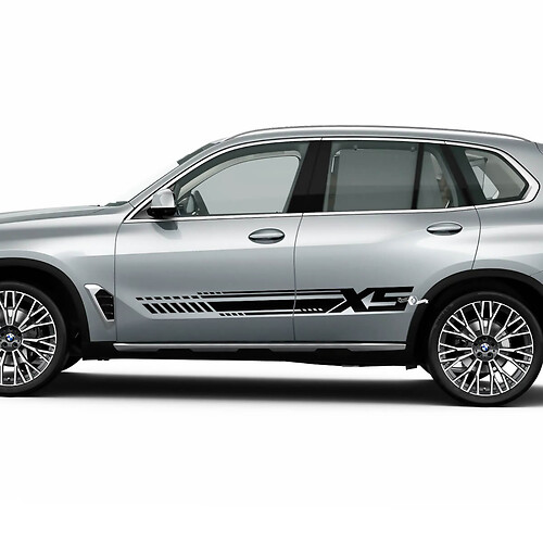 Kit d’autocollants à rayures latérales Dynamic Racing pour BMW X5 G05 - Graphiques en vinyle personnalisés
