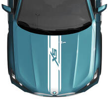 BMW X5 G05 Hood Custom Stripe Sticker Decal - Graphiques en vinyle pour un look élégant et sportif
 2