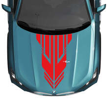 BMW X5 G05 Hood Custom Accent Stripe Decal Strobe - Autocollants graphiques en vinyle
 3