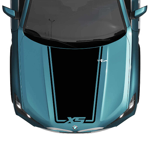 BMW X5 G05 Hood Custom Accent Stripe Decal Strobe - Autocollants graphiques en vinyle
