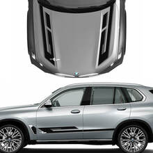 Kit unique de décalcomanies de capot et d’accent latéral 2 couleurs pour BMW X5 G05 - Autocollants graphiques en vinyle personnalisés
 2