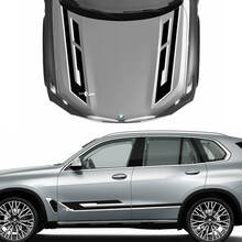 Kit unique de décalcomanies de capot et d’accent latéral 2 couleurs pour BMW X5 G05 - Autocollants graphiques en vinyle personnalisés
 3