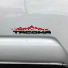 Autocollant de décalcomanie de montagnes de Toyota Tacoma sur l’insigne Tacoma
 2