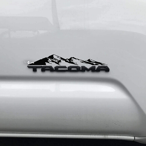 Autocollant en vinyle Badge Over Mountain Range pour Toyota Tacoma