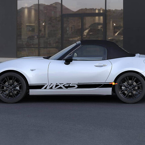 Mazda MX-5 Miata Side Stripe Autocollant autocollant - Autocollant vinyle personnalisé
