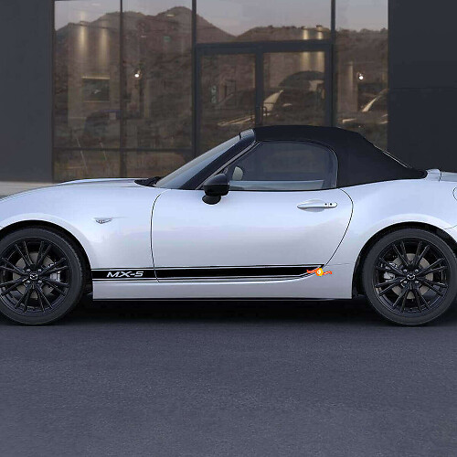 Autocollant Vinyle Latéral à Bandes de Contour Marqué pour Mazda MX-5 Miata