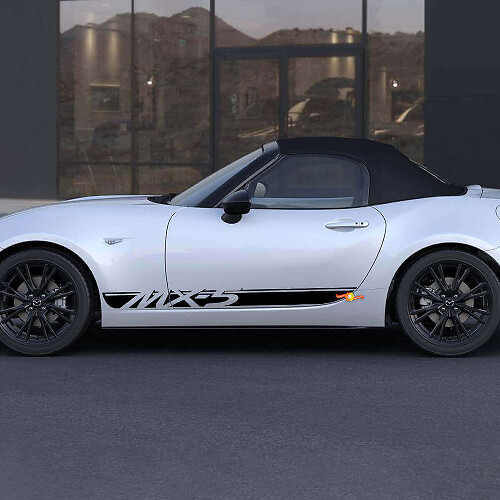 Bandes d’accent avec autocollant vinyle latéral logo pour Mazda MX-5 Miata
