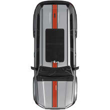 Autocollants en vinyle bandes sur capot et toit Kit graphique rallye 2 pour Toyota Land Cruiser Prado 3