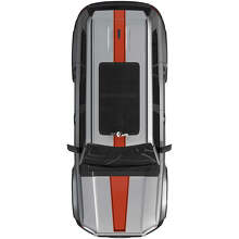 Kit d'autocollants en vinyle bande toit capot rallye pour Toyota Land Cruiser Prado 2