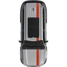 Autocollant de décalcomanies de rallye à double rayures pour capot et toit de Toyota Land Cruiser Prado - Kit graphique en vinyle
 2