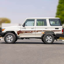 Kit d’autocollants à rayures classiques rétro pour Toyota Land Cruiser GRJ76 - Graphiques en vinyle personnalisés
 2