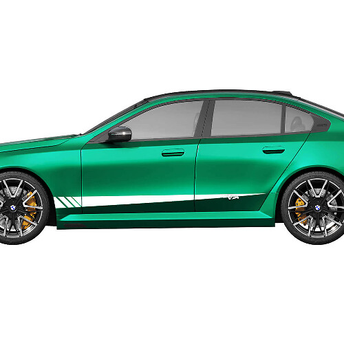 Kit de décalcomanies d'accentuation pour portières latérales Autocollant en vinyle pour Bmw Série 5 G60 M5 G90
