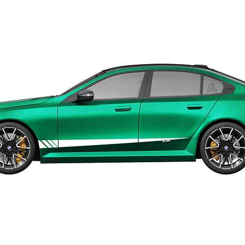 Kit de décalcomanies d’accent de portes latérales pour BMW Série 5 G60 M5 G90 - Autocollants en vinyle SupDec Graphix
