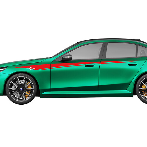 Kit de décalcomanies à rayures pour portes latérales pour BMW Série 5 G60 M5 G90 - Autocollants en vinyle SupDec Graphix
