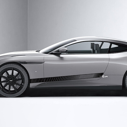 Autocollants latéraux en vinyle pour portes latérales en nid d'abeille Aston Martin DB11 2
