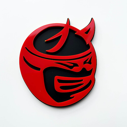 Badge 3D personnalisé Drag Bee Demon Dodge Charger Challenger logo Fender Badges Emblème
