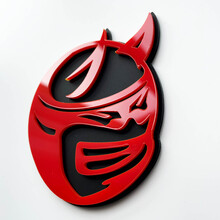 Badge 3D personnalisé Drag Bee Demon Dodge Charger Challenger logo Fender Badges Emblème
 4