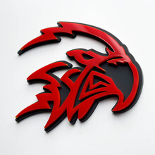 Badge Trackhawk Hellhawk 3D personnalisé - Emblème Fender pour Jeep Trackhawk 2
 2