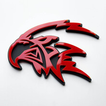 Badge Trackhawk Hellhawk 3D personnalisé - Emblème Fender pour Jeep Trackhawk 2
 3