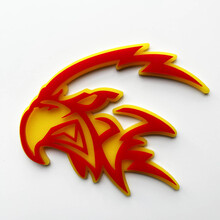 Badge Trackhawk Hellhawk 3D personnalisé - Emblème Fender pour Jeep Trackhawk 3
 4