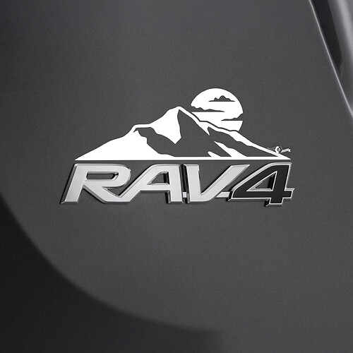 Autocollant de décalcomanie de bière de montagnes sur l’insigne arrière de Toyota Rav4
 1