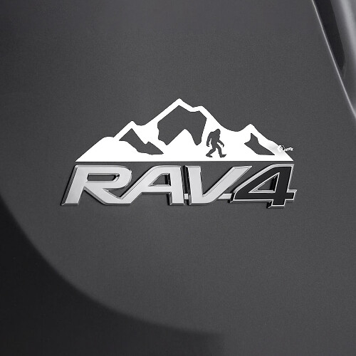 Autocollant vinyle badge arrière Bigfoot Mountain pour Toyota RAV4_1