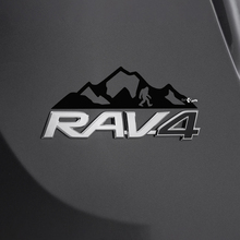 Autocollant de décalcomanie Mountains Bigfoot Sasquatch sur l’insigne arrière Toyota Rav4
 3