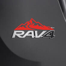 Autocollant Décalcomanie Montagnes Arrière 2 Pour Badge Toyota Rav4 2
