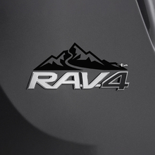 Autocollant de décalcomanie de maison de montagnes sur l’insigne arrière de Toyota Rav4
 3