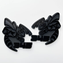 Hornet Bee 345 Badge 3D - Emblème de badges d'aile personnalisé pour voitures et camions
 4