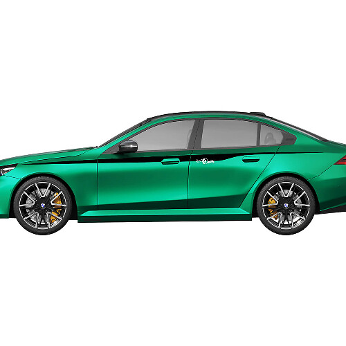 Kit de décalcomanies de course à rayures de couleurs latérales M pour BMW Série 5 G60 M5 G90 - Autocollants en vinyle SupDec Graphix
