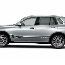 Accents latéraux M couleurs rayures pour BMW G05 X5 portes latérales vinyle autocollant autocollant
 2