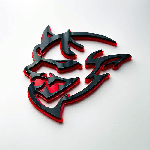 Badge d'aile Dodge Demon 3D Badge Circuit Emblème