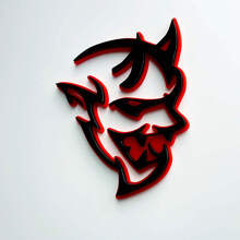 Badge d'aile 3D style démon pour Dodge Charger Challenger_2