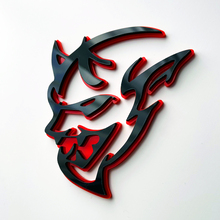Badge 3D Dodge Demon Badges Fender Emblème Rouge vs Noir 1
 3