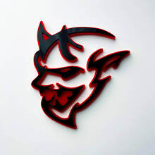 Badge d'aile 3D style démon pour Dodge Charger Challenger_4