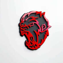 Angry Yeti Sasquatch Bigfoot 3D Badges d'aile Emblème 3 2