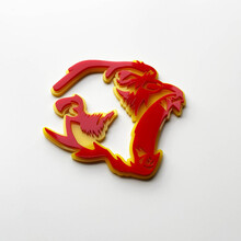 Gorilla Angry Badge 3D Badges Fender Emblème Rouge vs Jaune
 3