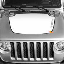 Autocollant vinyle capot contour rouge pour Jeep Wrangler_2