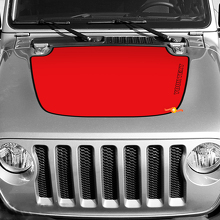 Autocollant vinyle capot contour rouge pour Jeep Wrangler_3