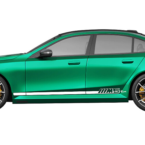 Kit de décalcomanies de course à rayures latérales M5 pour BMW Série 5 G60 M5 G90 - Autocollants en vinyle SupDec Graphix
