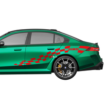 Kit de décalcomanies de course à damiers latéraux M5 pour BMW Série 5 G60 M5 G90 - Autocollants en vinyle SupDec Graphix
 2