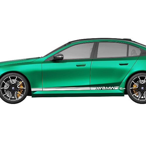 Autocollant Vinyle Latéral à Bandes Doubles Marqué pour BMW M5 G90/G99 2024-présent_1