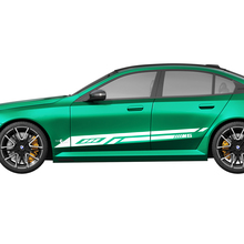 Kit de décalcomanies de course à rayures modernes latérales pour BMW Série 5 G60 M5 G90 - Autocollants en vinyle SupDec Graphix
 2