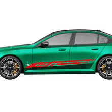 Kit de décalcomanies de course à rayures modernes latérales pour BMW Série 5 G60 M5 G90 - Autocollants en vinyle SupDec Graphix
 3