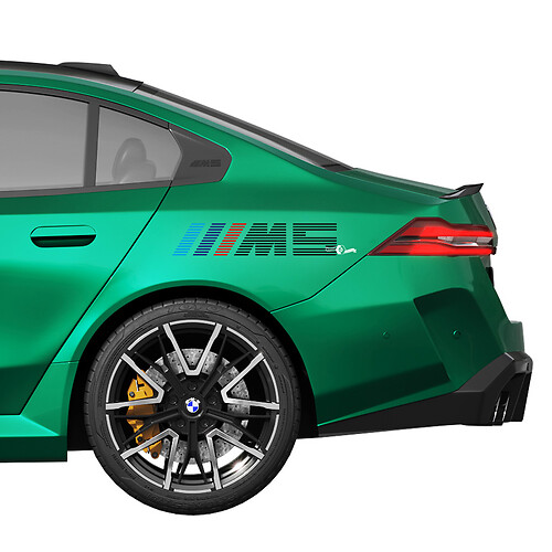 Kit de décalcomanies de course logo M pour BMW Série 5 G60 M5 G90 - Autocollants en vinyle SupDec Graphix
