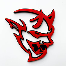 Badge 3D personnalisé Demon Dodge Charger Challenger logo Fender Badges Emblème Rouge vs Noir
 8
