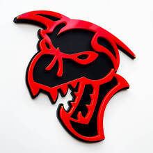 Hellcat Demon 3D Badge Noir vs Jaune Fender Badges Emblème
 3